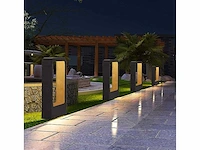 10 x tuinlamp – 40 cm –7w led – 3000k warm wit – ip54 – sla-01 - afbeelding 12 van  12