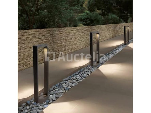 10 x tuinlamp – 60 cm – 7w led – 3000k warm wit – ip54 – zwart – sla-01 - afbeelding 2 van  5