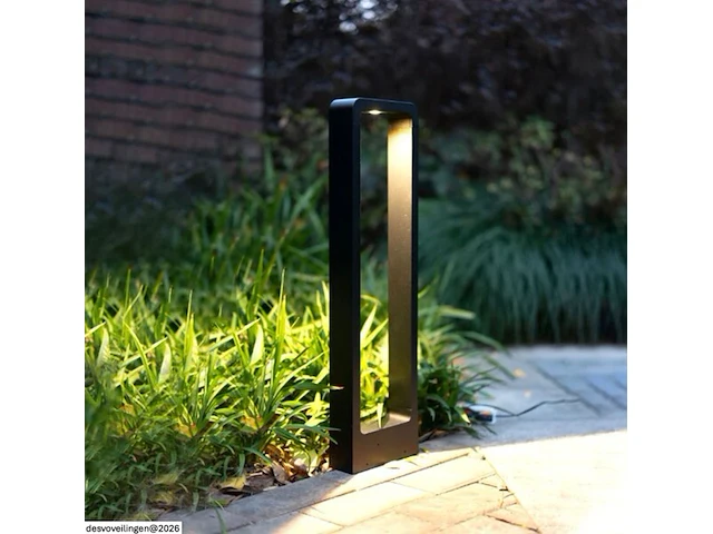 10 x tuinlamp – 60 cm – 7w led – 3000k warm wit – ip54 – zwart – sla-01 - afbeelding 3 van  6