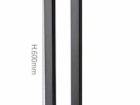 10 x tuinlamp – 60 cm – 7w led – 3000k warm wit – ip54 – zwart – sla-01 - afbeelding 4 van  6