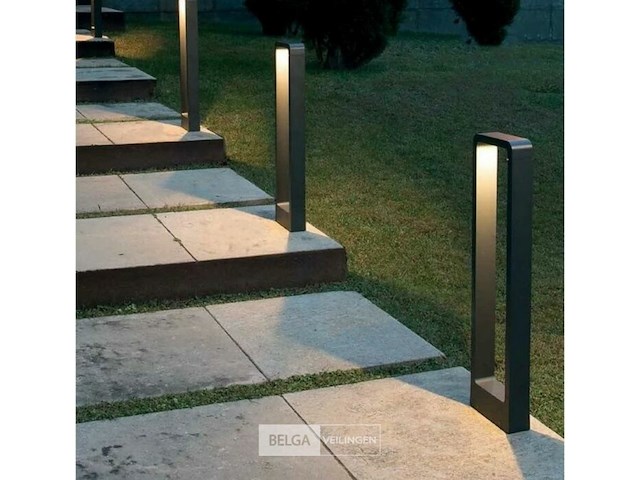 10 x tuinlamp – 60 cm – 7w led – 3000k warm wit – ip54 – zwart – sla-01 - afbeelding 2 van  6