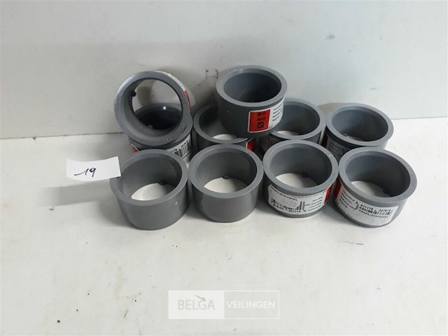 10 x verloop 50-40 pvc lijmverbinding - afbeelding 1 van  3