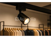 10 x verstelbare gu10 spoorspots – enkelfasig – zwart – ip20 - afbeelding 3 van  3