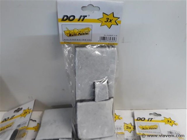 10 x vervangpads voor lakkussen 3 delig - afbeelding 2 van  2