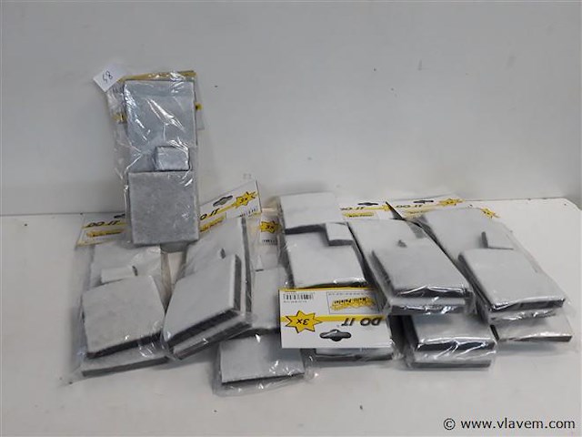 10 x vervangpads voor lakkussen 3 delig - afbeelding 1 van  2