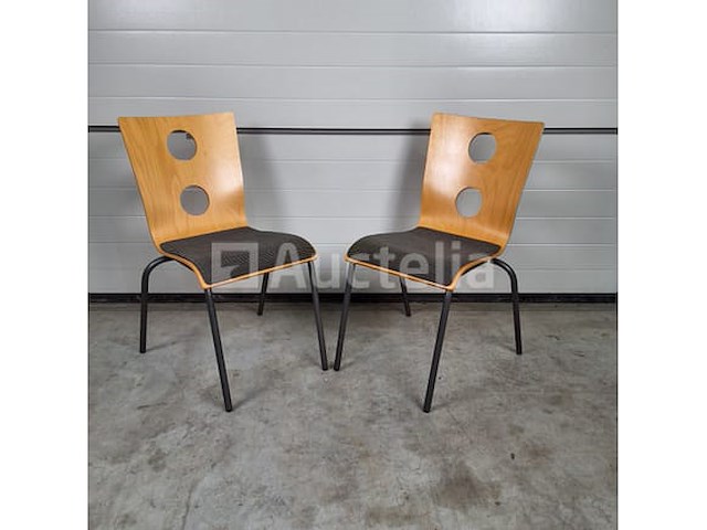 10 x vintage stoel drisag occhio van roel vandebeek voor drisag zonder armleuning - afbeelding 5 van  7