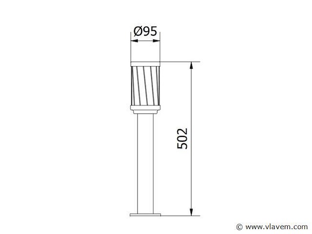 10 x wakiki 50 buiten lamp zwart - afbeelding 2 van  9