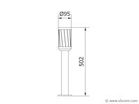 10 x wakiki 50 buiten lamp zwart - afbeelding 2 van  9