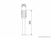 10 x wakiki 50 buiten lamp zwart - afbeelding 2 van  9