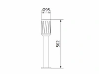 10 x wakiki 50 buiten lamp zwart - afbeelding 2 van  9