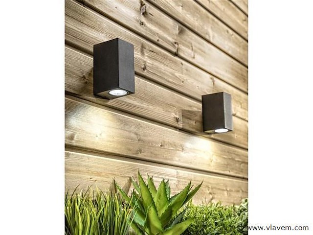 10 x wallight eco 2.0 buiten armatuur zwart - afbeelding 2 van  7