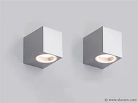10 x wallight rvs 1.0 buitenarmatuur