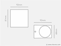 10 x wallight rvs 1.0 buitenarmatuur - afbeelding 6 van  8