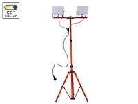 10 x werklamp 2x50w led 3in1 kleur cct breedstraaler waterdicht met tripod - afbeelding 4 van  7