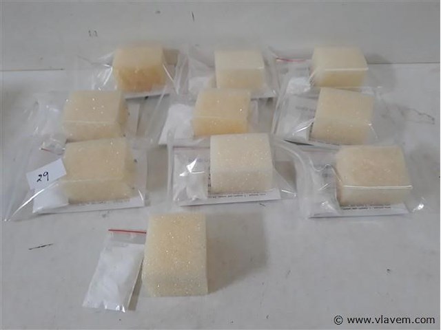 10 x wondersteenpoeder 5gr + spons - afbeelding 1 van  2