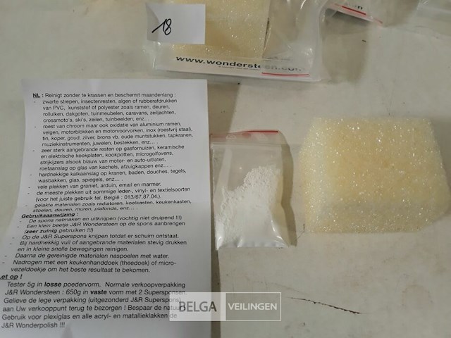 10 x wondersteenpoeder 5gr + spons - afbeelding 3 van  3