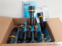 10 x zaklamp rubber halogeen lamp 20 cm - afbeelding 1 van  2