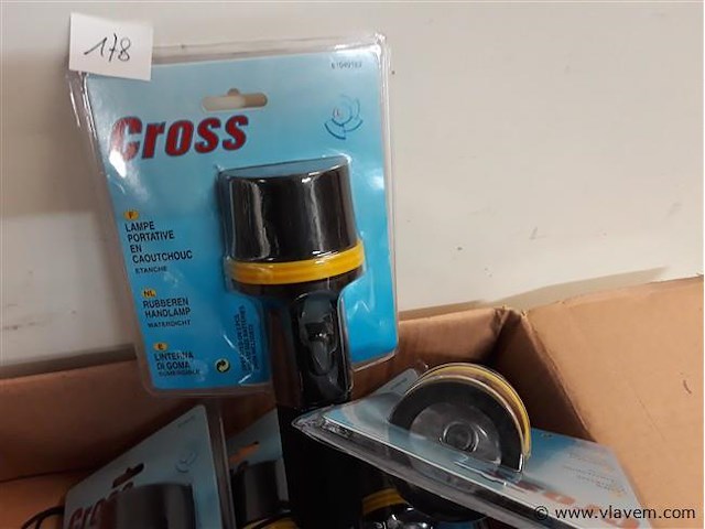 10 x zaklamp rubber halogeen lamp 20 cm - afbeelding 2 van  2