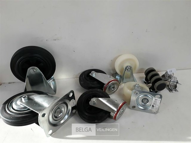 10 x zwenk-bok wielen mix - afbeelding 2 van  3