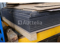 10 zwarte mdf houten panelen