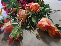 100+ artificiële rozen bloemen - afbeelding 2 van  7