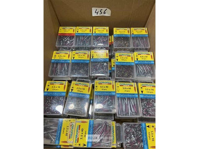 100 doosjes houtschroeven mix van verschillende maten - afbeelding 2 van  3