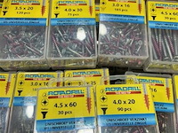 100 doosjes houtschroeven mix van verschillende maten - afbeelding 3 van  3