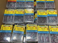 100 doosjes houtschroeven mix van verschillende maten - afbeelding 2 van  3
