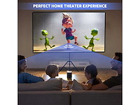 100" draagbaar projectorscherm - voor buiten- en binnengebruik - 16:9 geweven projector - afbeelding 4 van  8