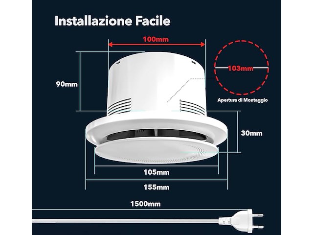 100 mm afzuigventilator - afbeelding 2 van  5
