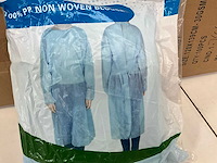 100% pp non woven blouse blauw (200x) - afbeelding 4 van  5