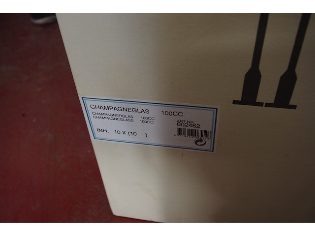 100 pvc champagneglaasjes - afbeelding 2 van  2
