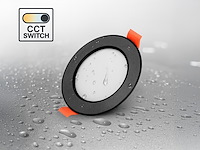 100 x 4.9w cct 3 kleur inbouwspot watredicht zwart - afbeelding 2 van  5