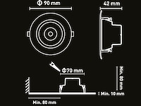 100 x 4.9w cct 3 kleur inbouwspot watredicht zwart - afbeelding 5 van  5