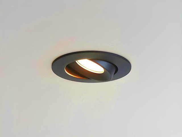 100 x 4.9w smd led inbouwspot 3000k zwart met lens - afbeelding 1 van  7