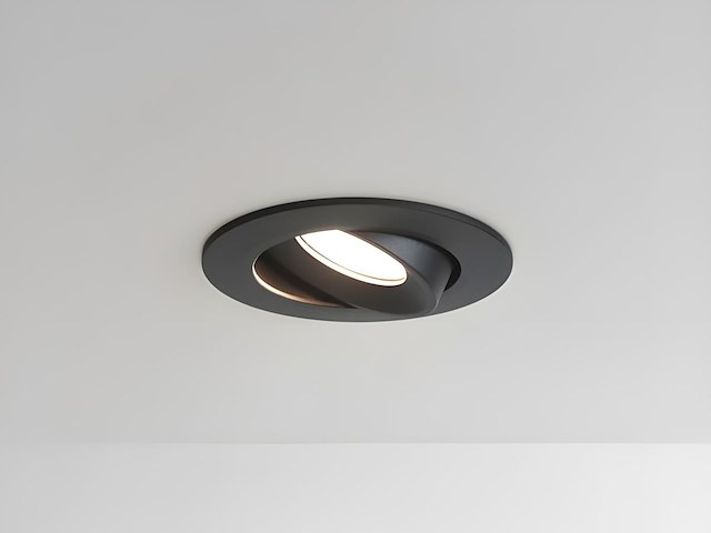100 x 4.9w smd led inbouwspot 4000k zwart met lens - afbeelding 1 van  7
