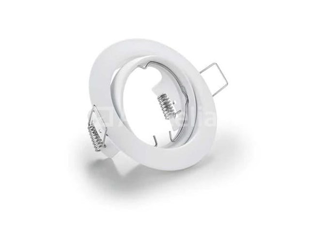 100 x downlight fitting – draaibaar – gu10 – wit – ip20 - afbeelding 1 van  5