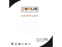 100 x downlight fitting – draaibaar – gu10 – wit – ip20 - afbeelding 2 van  5