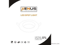 100 x downlight fitting – draaibaar – gu10 – wit – ip20 - afbeelding 5 van  5