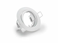 100 x downlight fitting – draaibaar – gu10 – wit – ip20 - afbeelding 3 van  6