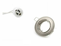 100 x downlight fitting – draaibaar – gu10 – zilver – ip20 - afbeelding 2 van  6