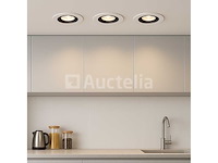 100 x downlight fitting – draaibaar – gu10 – zwart/wit – ip20 - afbeelding 4 van  5