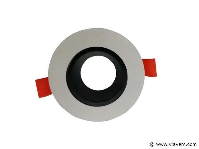 100 x downlight fitting – draaibaar – gu10 – zwart/wit – ip20 - afbeelding 3 van  5
