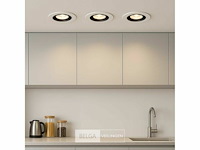100 x downlight fitting – draaibaar – gu10 – zwart/wit – ip20 - afbeelding 1 van  6