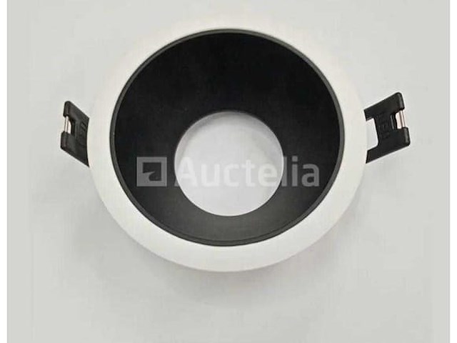100 x downlight fitting – gu10 – zwart/wit – ip20 - afbeelding 1 van  4