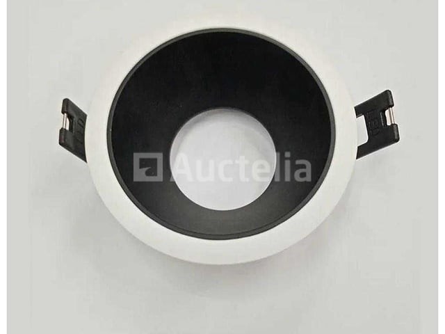 100 x downlight fitting – gu10 – zwart/wit – ip20 - afbeelding 1 van  4