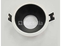100 x downlight fitting – gu10 – zwart/wit – ip20 - afbeelding 1 van  4