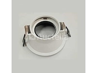 100 x downlight fitting – gu10 – zwart/wit – ip20 - afbeelding 2 van  4