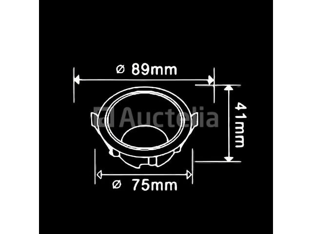 100 x downlight fitting – gu10 – zwart/wit – ip20 - afbeelding 4 van  4