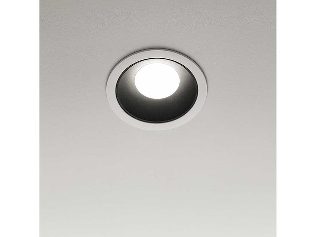 100 x downlight fitting – gu10 – zwart/wit – ip20 - afbeelding 1 van  4